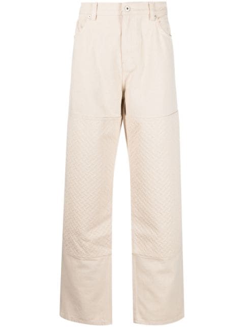 Axel Arigato Grate embossed cotton trousers