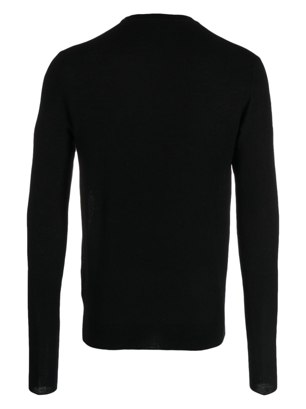 ASPESI fine-knit virgin wool jumper - Zwart