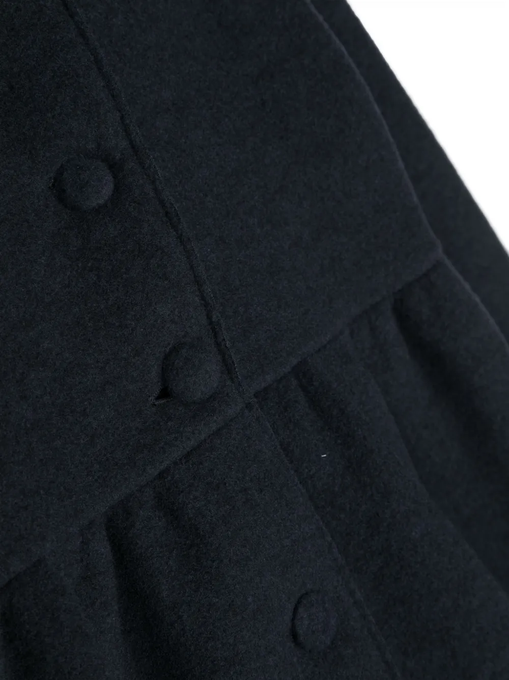 Il Gufo Ruched-detail Single-breasted Coat In Blue
