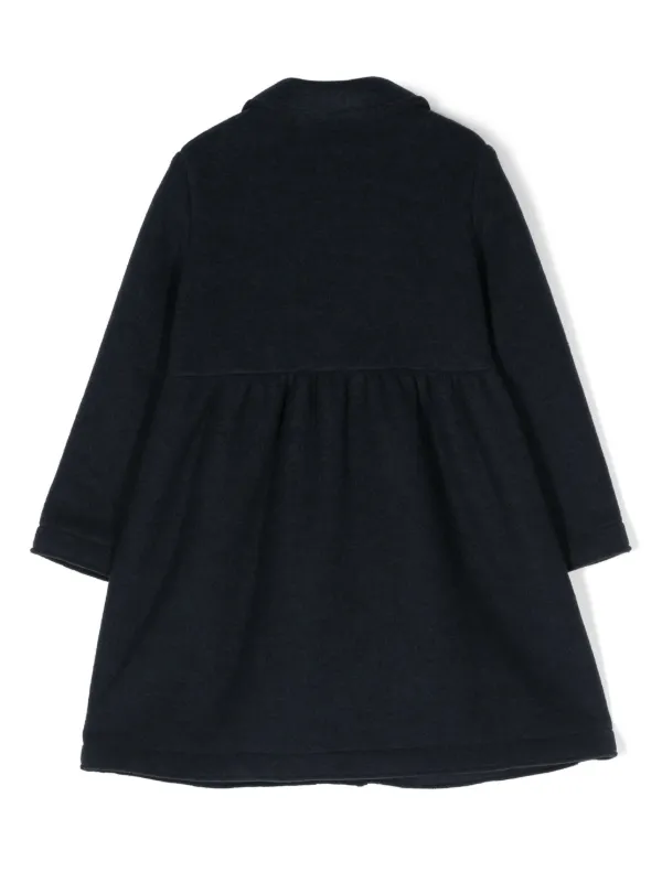 Il Gufo シャーリングディテール シングルコート | ブルー | FARFETCH JP