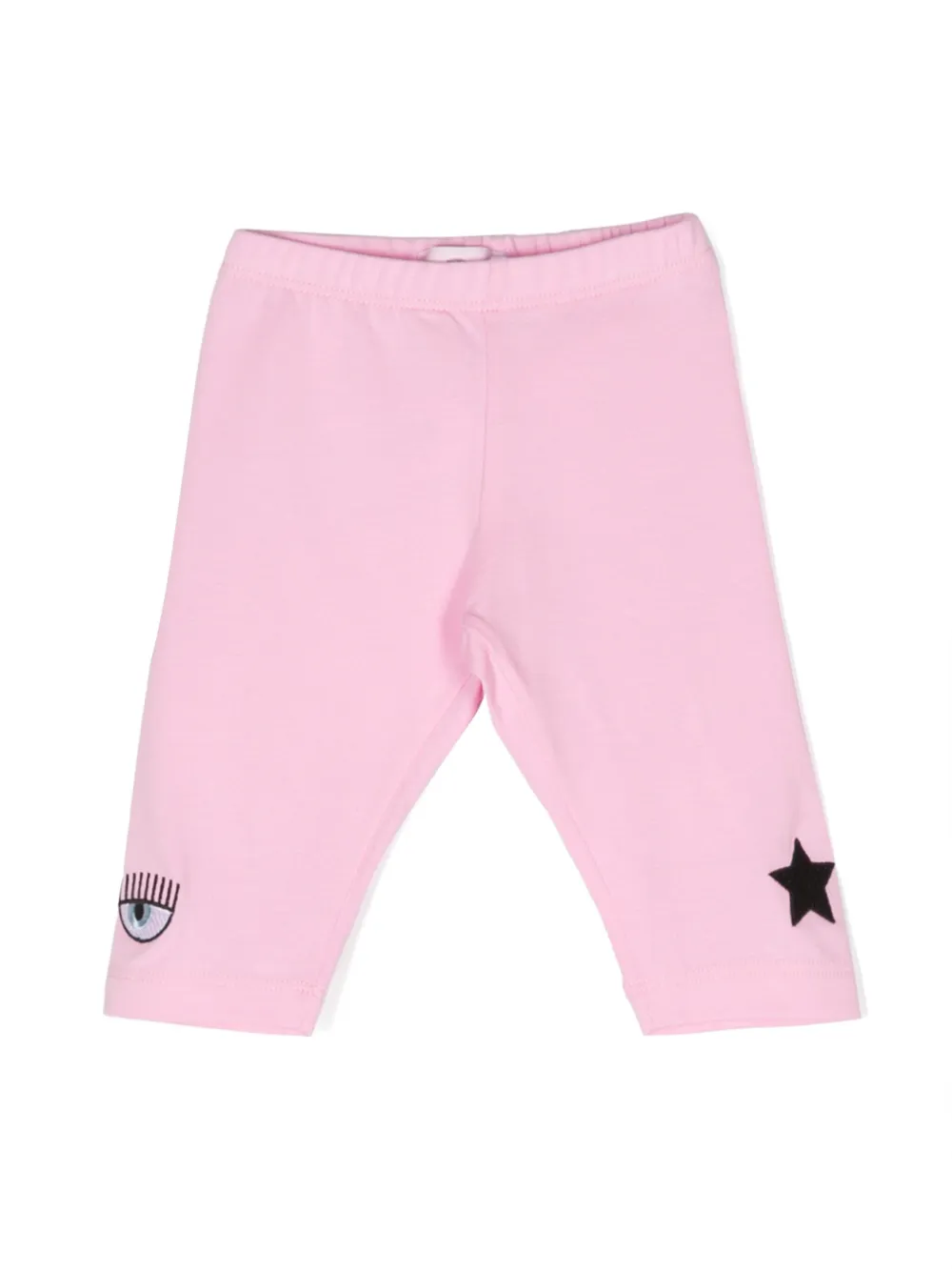 Chiara Ferragni Kids Legging met borduurwerk Roze