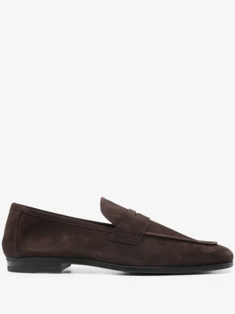 TOM FORD Sean penny-slot suede loafers