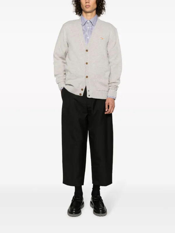 Maison Kitsuné フォックスモチーフ カーディガン | グレー