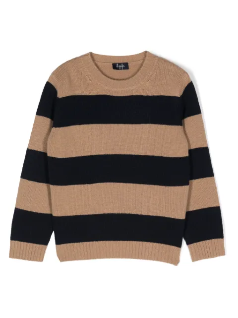 Il Gufo striped virgin wool jumper
