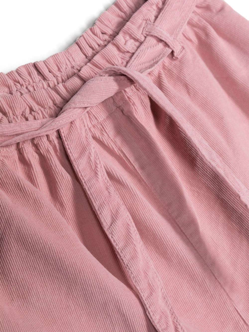 Knot Mattea ribfluwelen shorts Roze