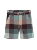 Knot Lake check-pattern shorts - Blue
