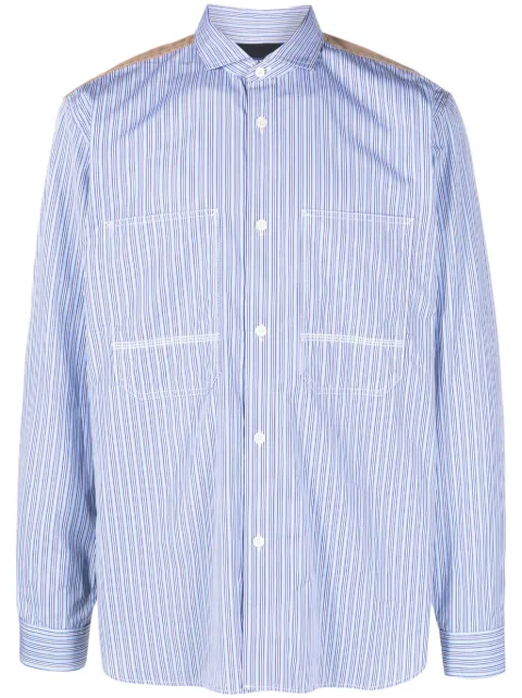 Junya Watanabe MAN panelled cotton shirt