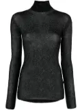 ISABEL MARANT Izzi semi-sheer lurex jumper - Black