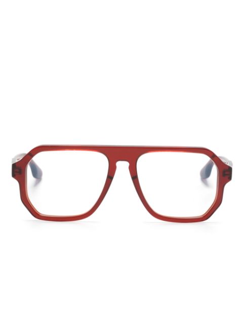 Victoria Beckham Eyewear navigator-frame clear-lenses glasses