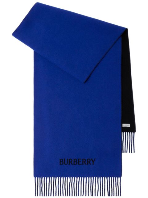 Burberry Equestrian cashmere reversible scarf Women