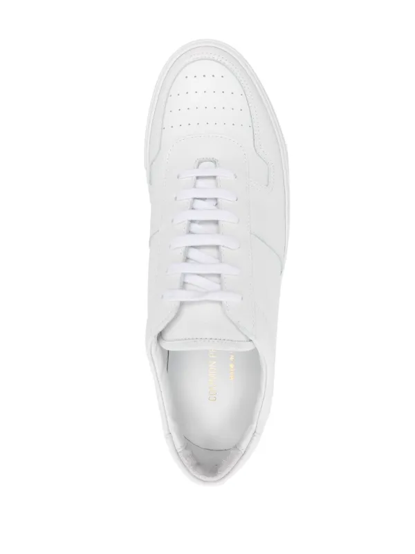 Common Projects Serial number print Leather Sneakers Farfetch