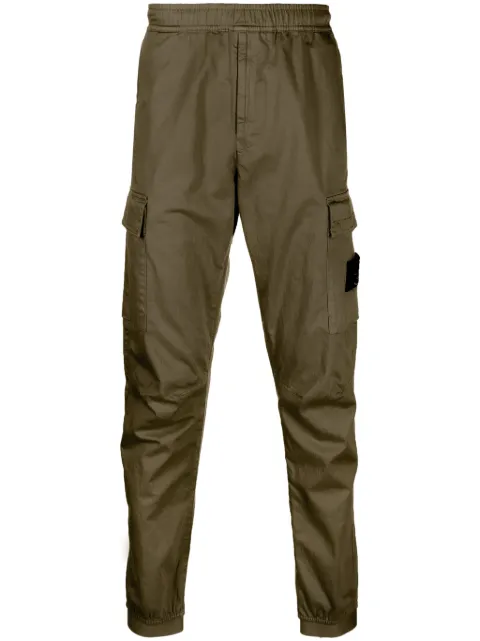 Stone Island elasticated-waist cargo trousers 
