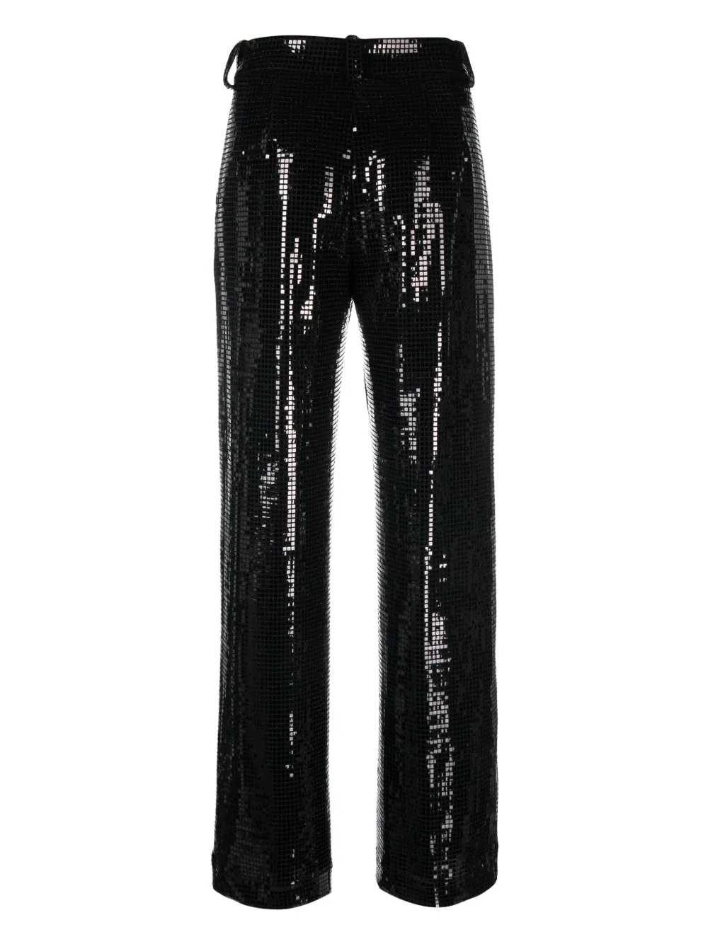 Seventy sequin-embellished straight-leg trousers - Zwart