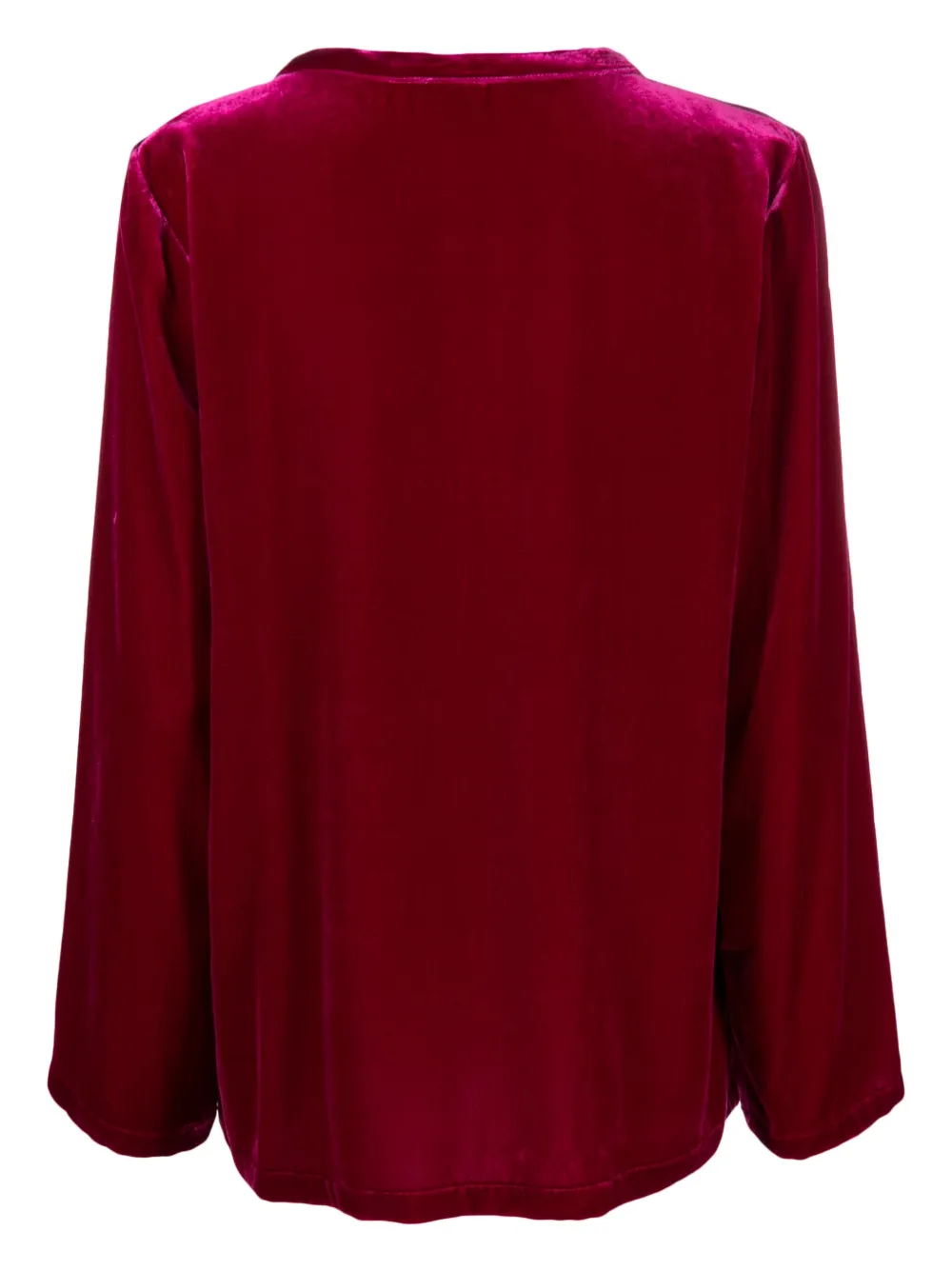 ASPESI long-sleeve velvet blouse - Roze