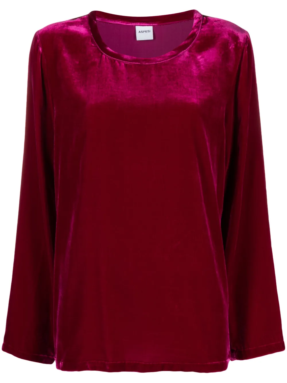 ASPESI Fluwelen blouse Roze