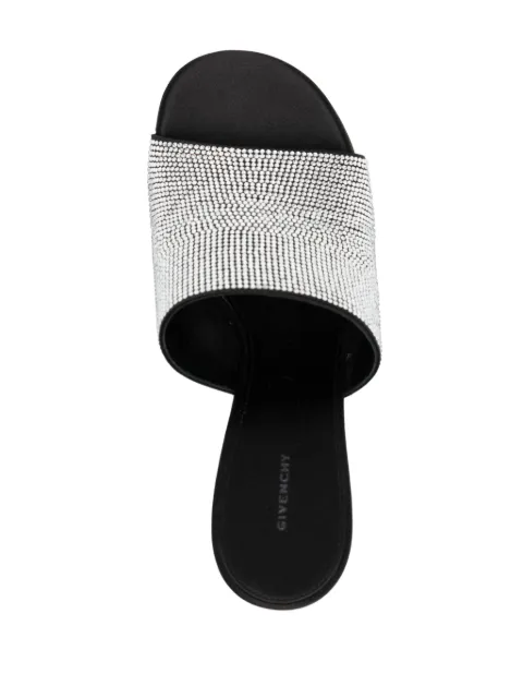Givenchy G Cube 70mm rhinestone-embellished mules BE3083E1T9 - 3