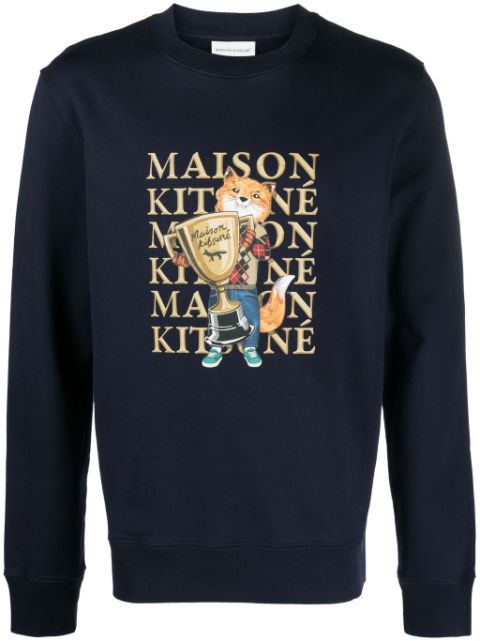 Maison Kitsune Fox Champion cotton sweatshirt Men