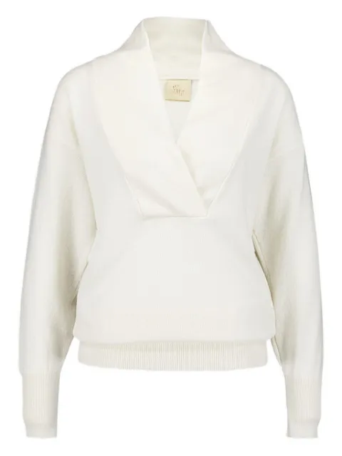 PAULA Talassa crossed V-neck knitted sweater