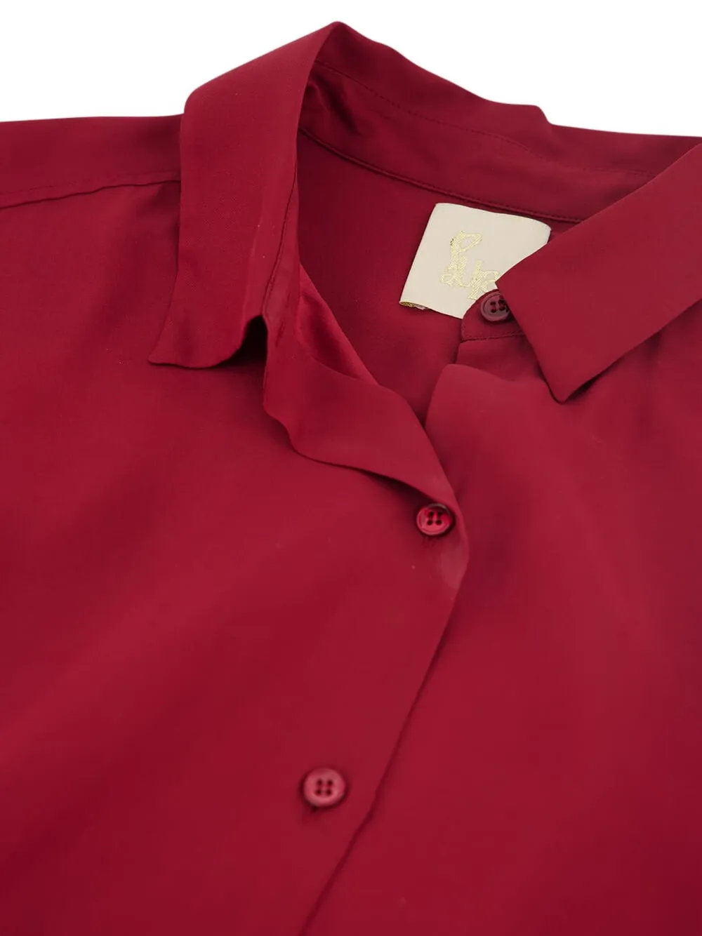 Paula Ametista Button-cuff Shirt In Red