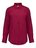 PAULA Ametista button-cuff shirt - Red