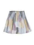 Knot Rose graphic-print skirt - Blue