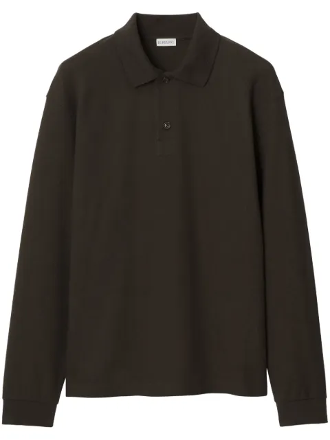 Burberry playera tipo polo manga larga