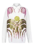 PAULA Atena sequin-embellished collar shirt - White