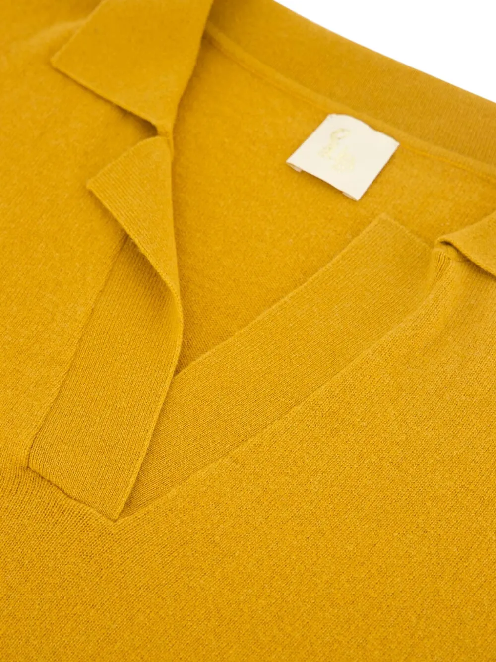 PAULA Midi-jurk met V-hals Geel