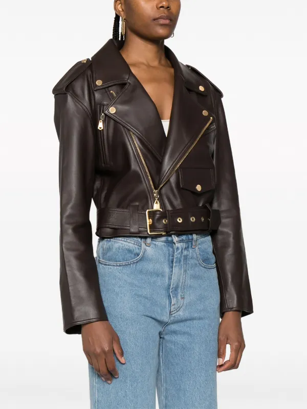 Zimmermann leather jacket on sale