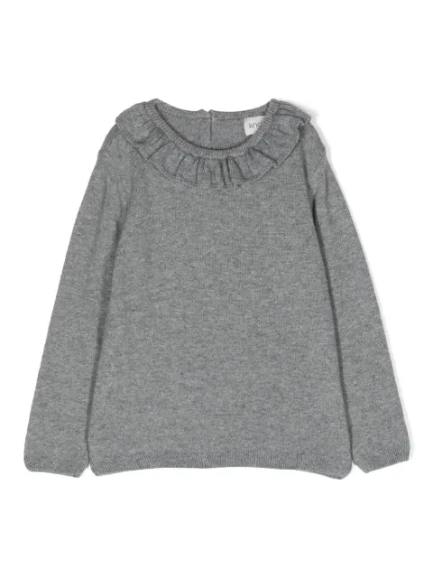 Knot Lilies ruffle-trim jumper