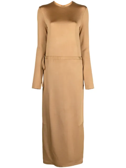 Jil Sander drawstring-waist midi dress
