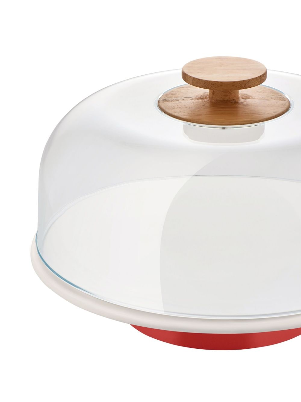 Alessi Alzata Mattina dome stand (32cm) - Rood