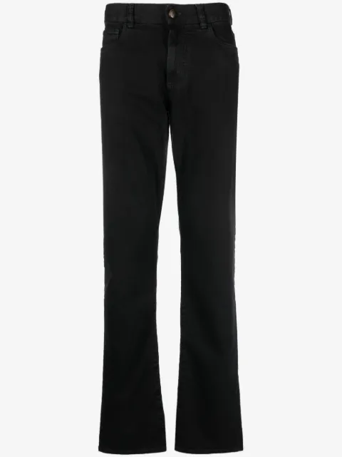 Canali Calça slim com patch de logo