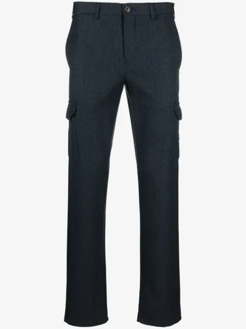 Canali wool cargo trousers