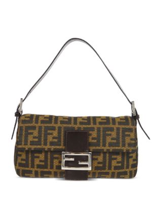 Fendi Pre-Owned 1970s Zucchino Zipped Shoulder Bag - Farfetch