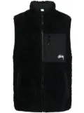Stüssy reversible fleece-texture gilet - Black