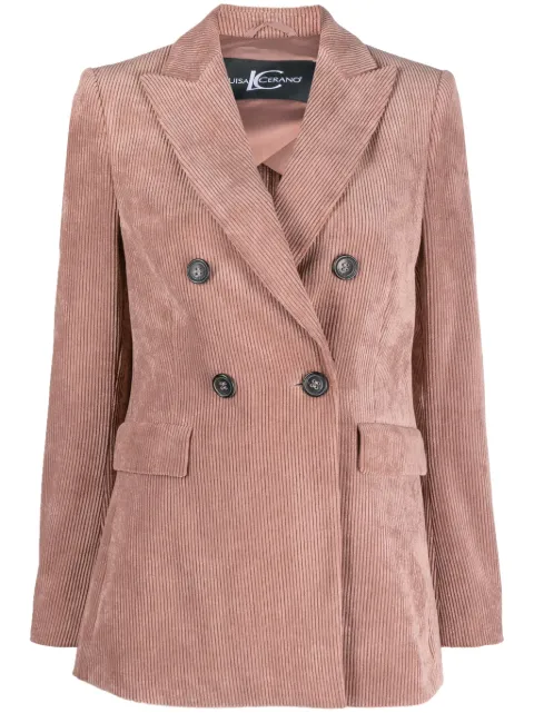 Luisa Cerano Navy Double Breasted Blazer 478280 3453 0294