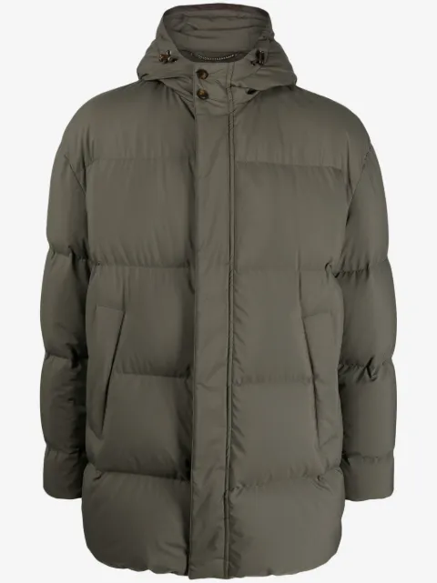 Canali hooded padded jacket