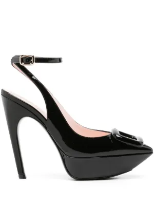 Miu Miu スリングバック パンプス | レッド | FARFETCH JP