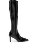 Courrèges 80mm knee-high leather boots - Black