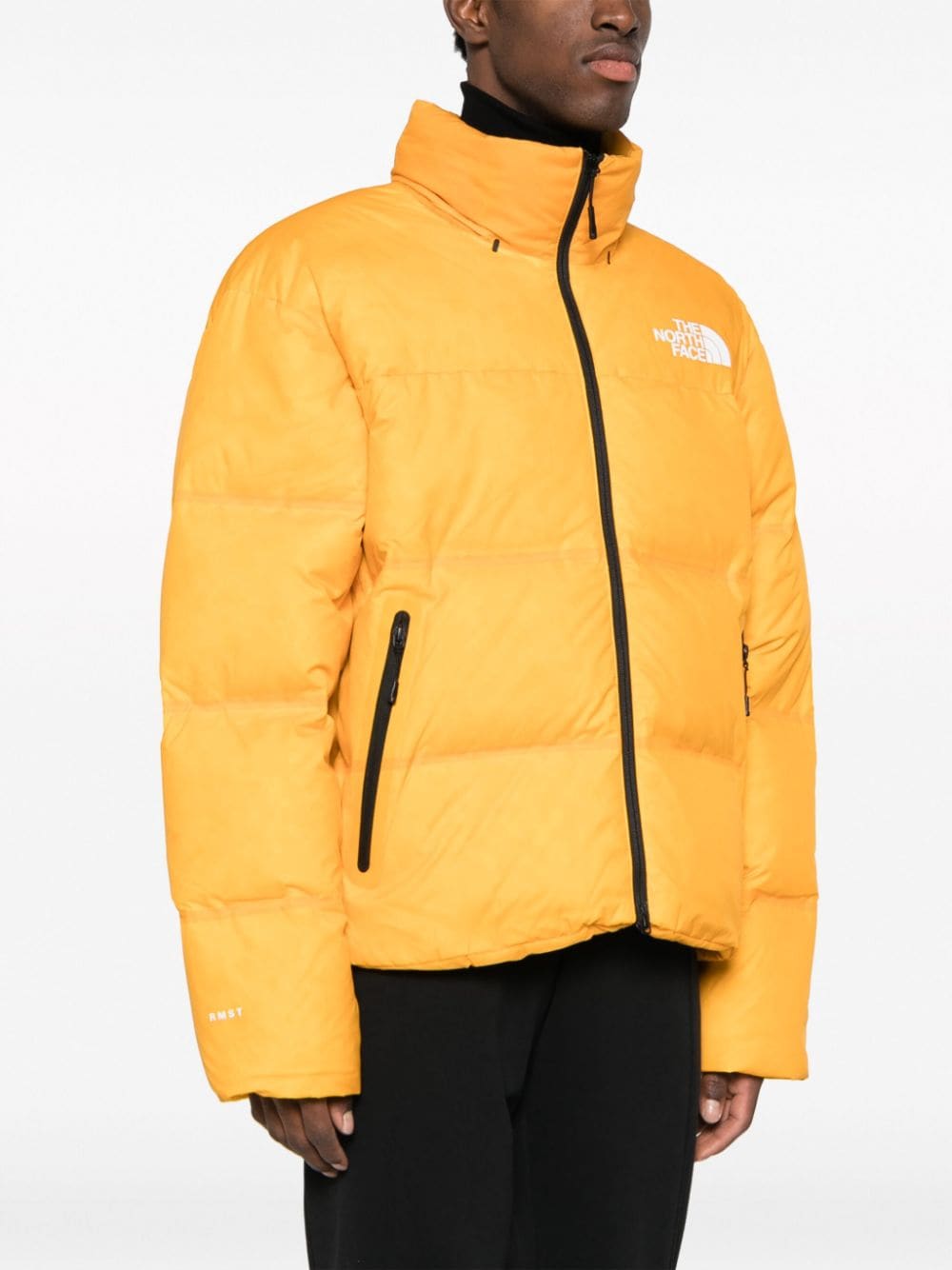 Shop The North Face Rmst Nuptse Zip-up Padded Jacket In Orange