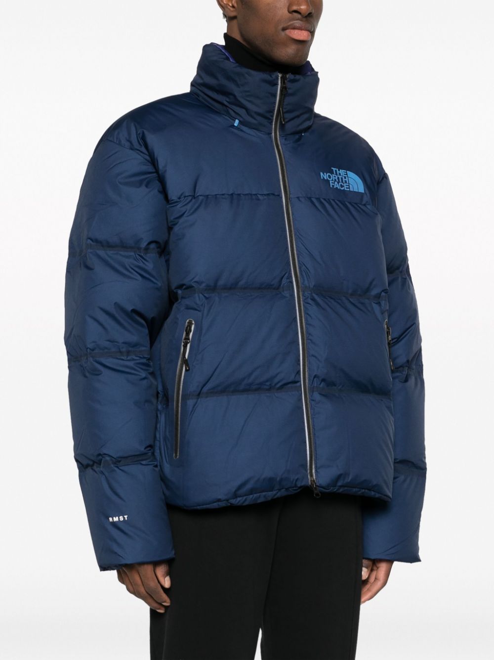 The North Face Nuptse gerecycled donsjack Blauw