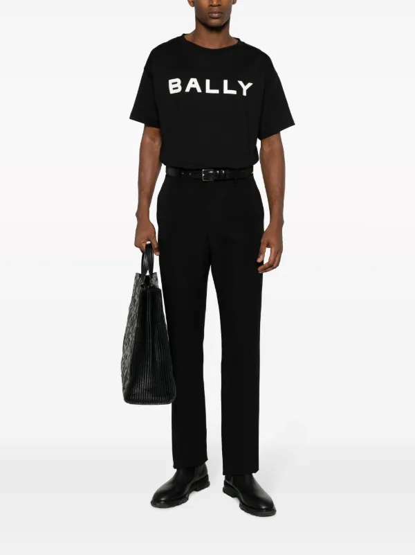 Bally logo-print Organic Cotton T-shirt | Black | FARFETCH