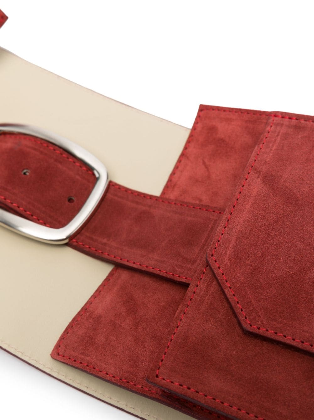Paloma Wool Nelson suede belt - Rood