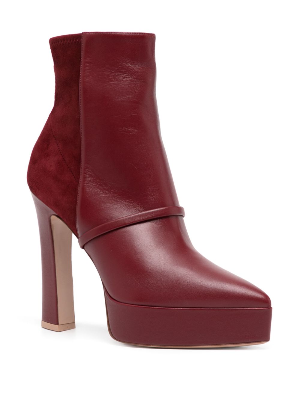 Malone Souliers Rue 140mm pointed-toe boots - Rood