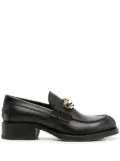 Lanvin buckled leather loafers - Black