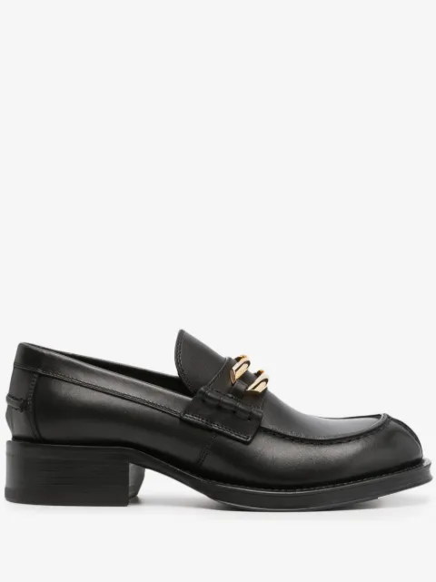Lanvin buckled leather loafers