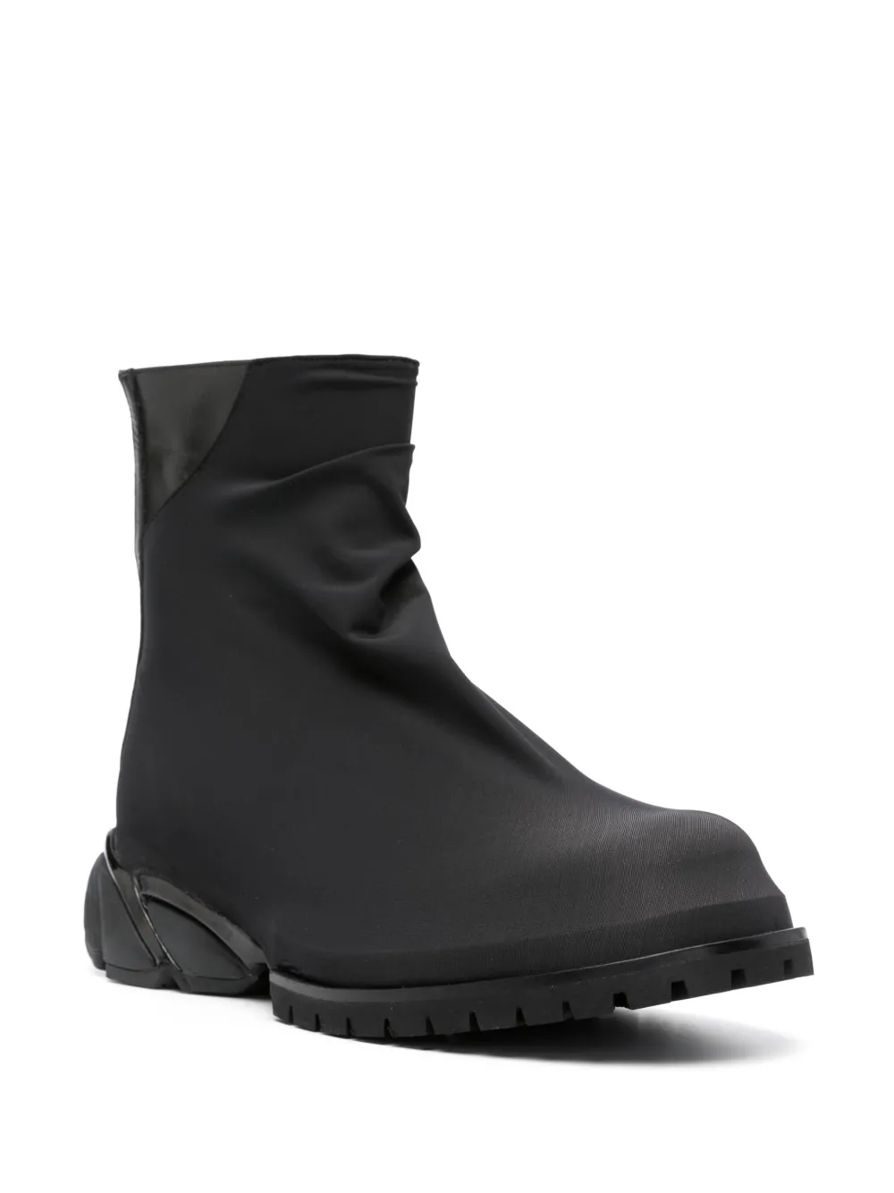 424 Panelled zip up Ankle Boots Black FARFETCH UK