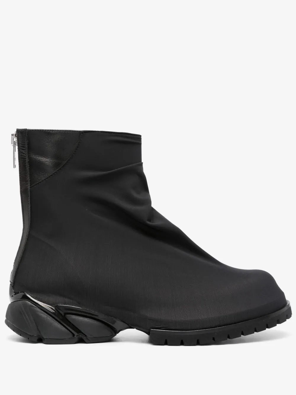 424 panelled zip-up ankle boots | Black | Image 1