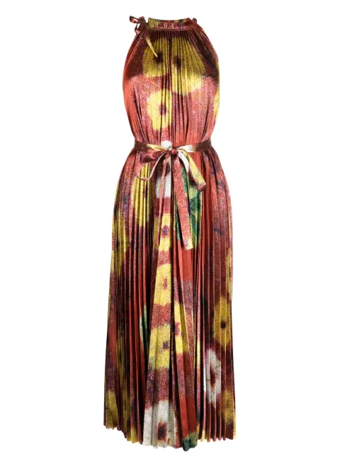 Ulla Johnson Amiko floral-print pleated dress